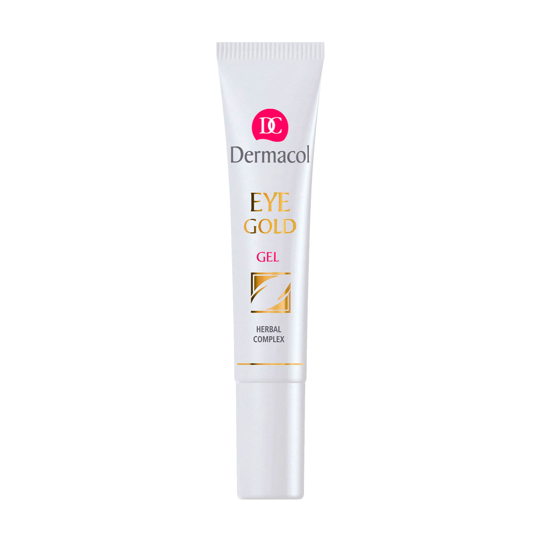 Гель для шкіри навколо очей Dermacol Eye Gold Gel проти набряків і темних кіл під очима, 15 мл
